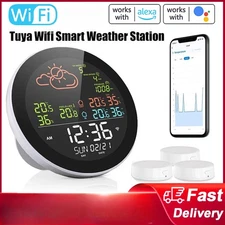 Weather Station Table Clock Outdoor Indoor Temperature Tester Weather Forecast
