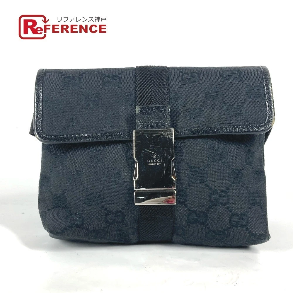 Gucci Pochette Taille 131236 Gg Sac Ceinture Sac Bandoulière Noir
