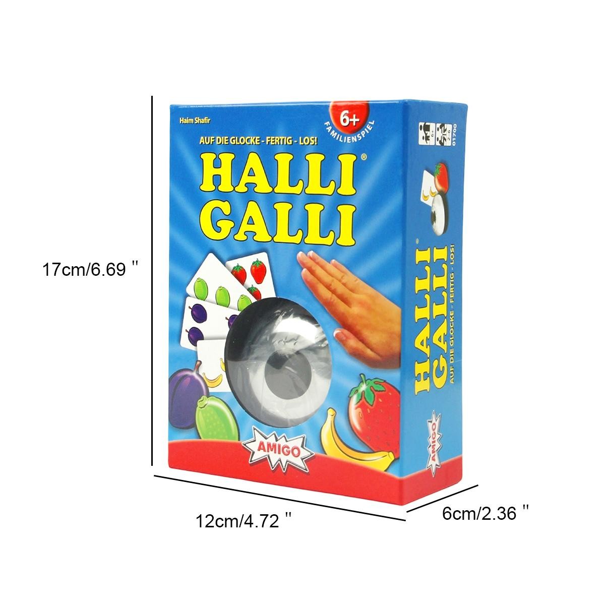 Halli Galli Paper Card Game Fun Family Game Includes Bell Set — image 2