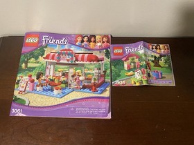 LEGO Friends 3061 City Park Cafe and 3934 Miami Puppy House 100% Complete