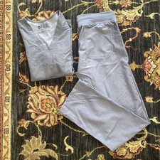 FIGS Scrubs Women's XXS Casma top  XS Livingston pants scrub set Graphite