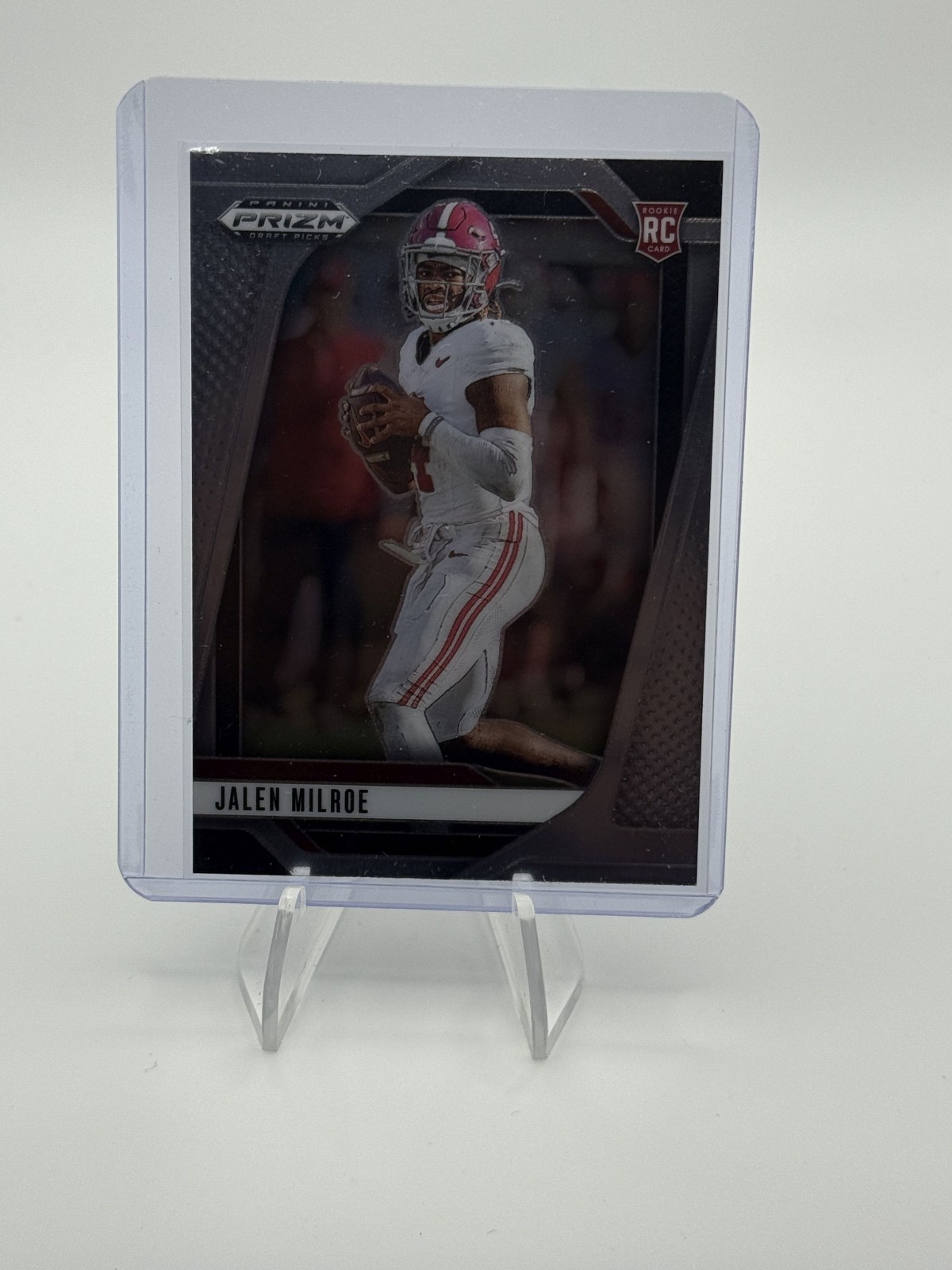 2025 Panini Prizm Draft Picks- Jalen Milroe #5 Silver Seattle Seahawks (RC)