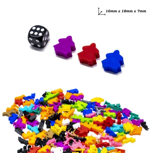 Figuras clásicas de Meeple femeninas tamaño mediano para juegos de mesa - accesorio de juego de mesa - Imagen 2 de 102