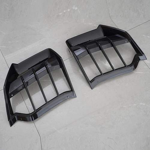 Carbon Black Rear Bumper Fin Diffuser For Corvette C8 Z51 Stingray 2020-2025 - Picture 3 of 10