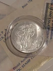 2023 1 Oz America Silver Eagle Coin (Bu). 1/10 Of A Oz .Of Fine S*il*Ver.