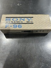 Sony F-96 Dynamic Handheld Wired Microphone White with Box and Cable