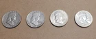 Franklin Half Dollars - 1951P, 1960D,1961D,1962D - Lot of (4) 90% Silver Coins