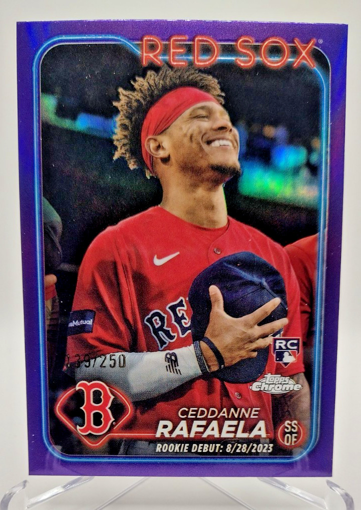 2024 Topps Chrome Update - Ceddanne Rafaela #USC44 Purple Refractor /250 (RC)