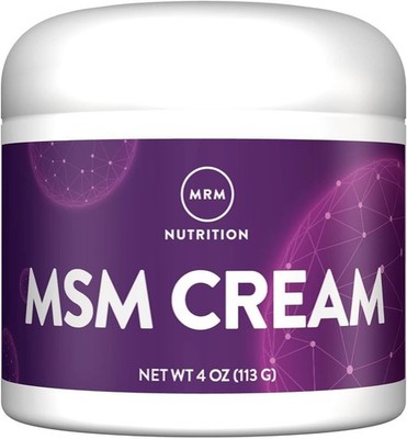 MRM MSM Cream 4oz Joint Health Scars Hair Skin Nails Vitamin A D Nutritional ...