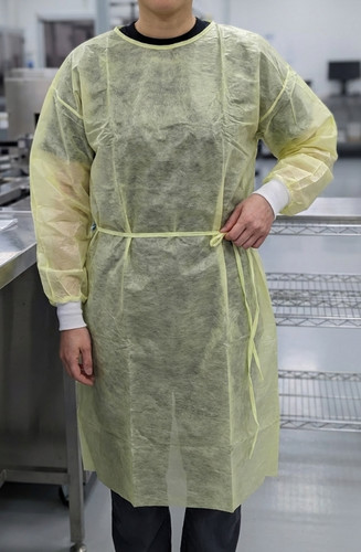 Isolation Gown PPE Category III 3 Disposable Cuff Yellow XL 100 PCS CASE
