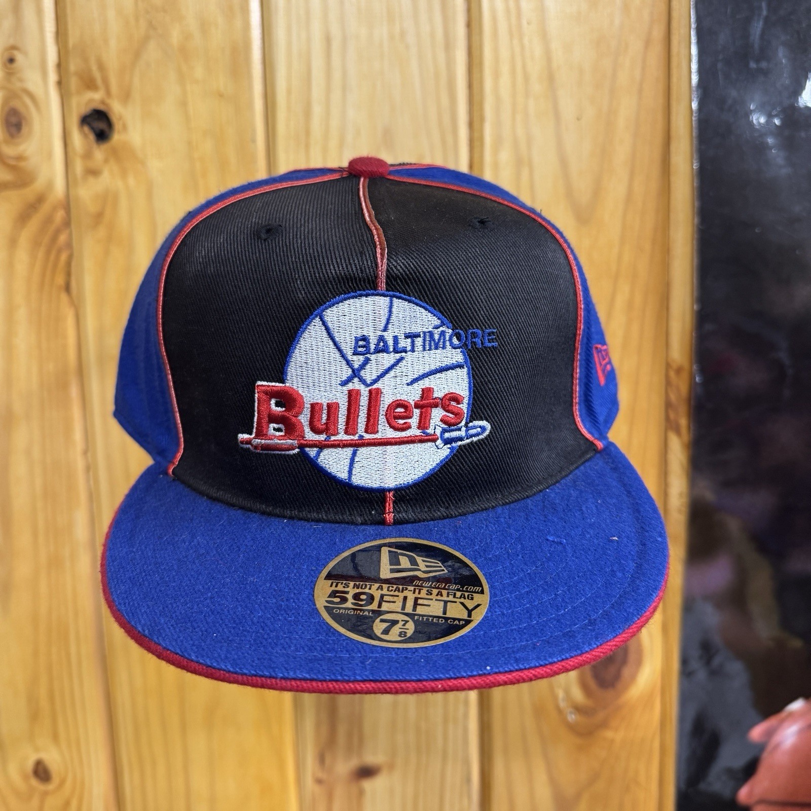 Vintage New Era Baltimore Bullets fitted cap size 7 7/8 deadstock 59fifty