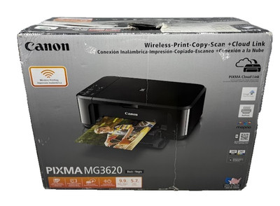 Canon PIXMA MG3620 Pixma Wireless Color Inkjet All-In-One Printer Black