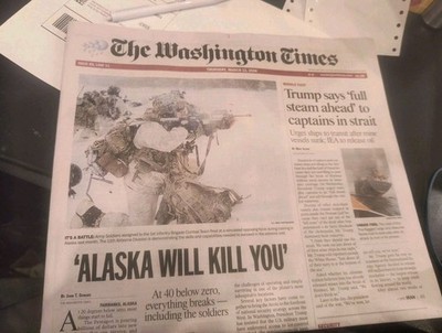 The Washington Times Thursday March 12 2026 Trump Says 'full Steam Ahead ' To...