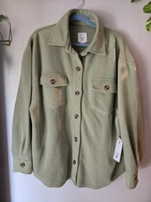 Billabong verde medio/10 qualsiasi volta shacket 60% cotone unisex abbottonato