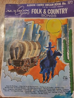 Audion Chord Organ Songbook Folk & Country Songs #1172 Very Good Condition
