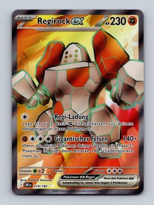 TCG Pokemon Karte Regirock ex DRI 214/182 DE PLANETA Mochizuki Destined Rivals