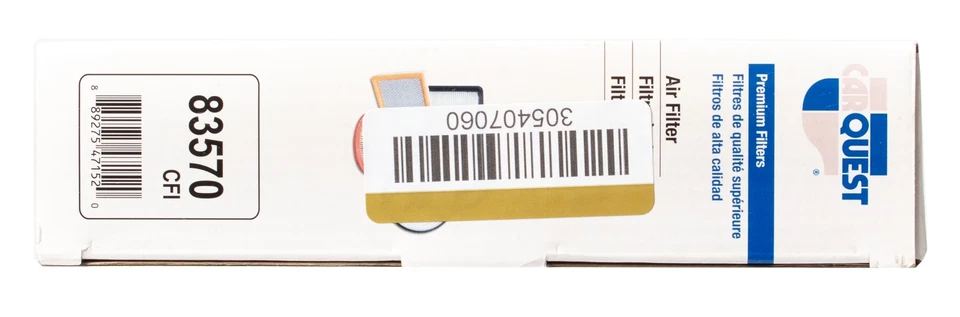 CarQuest Premium Filters Engine Air Filter Fits 2011-13 Infiniti M37 Model 83570 — 第 2/4 张图片