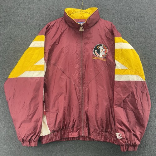 Vintage Starter Florida State Seminoles Full Zip Windbreaker Jacke Herren M rot 90s