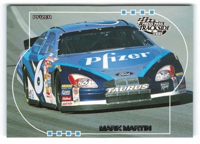 2001 Press Pass Trackside #42 Mark Martin's Car Roush Racing