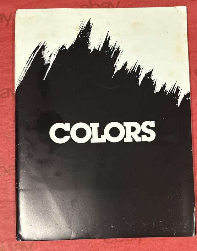 COLORS 1988 MOVIE PRESS KIT + PROMO PHOTOS SEAN PENN DENNIS HOPPER ROBERT DUVALL