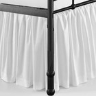 Ruffled Bed Skirt with Split Corners Three Side Coverage-Queen Size Dust Ruff...