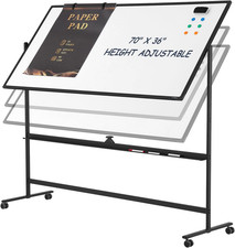 New Mobile Whiteboard Easel Double Sided Rolling 70x36 Fast Shipping