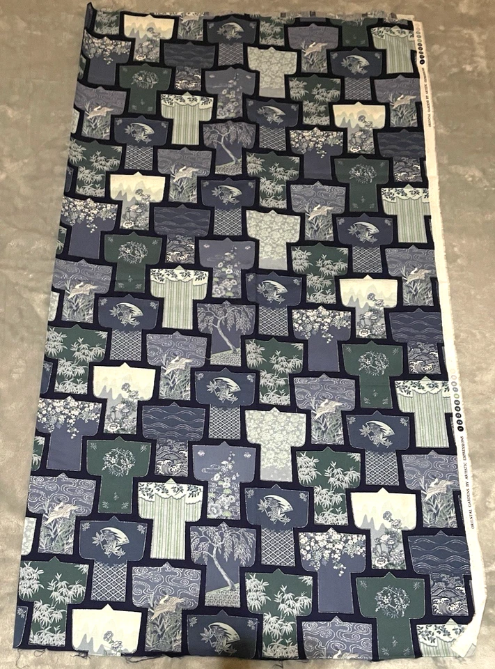 Oriental Gardens By Artistic Expressions Cotton Fabric 1 Yds X 42 Inches Wide - Image 2 of 4