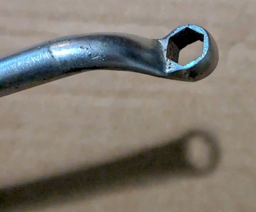 Vintage Snap On B-1458A 1/4 X 3/8” SAE 6 Pt Long Brake Bleeder Offset Wrench USA - Picture 14 of 18