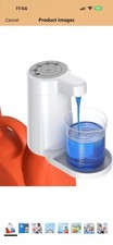 Electric Laundry Detergent Pump Dispenser 75mL White ABS 1-Touch Free Standing