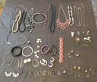 Costume Jewelry Lot of Over 50 Pieces Vintage to Now most Wearable read Pp 82