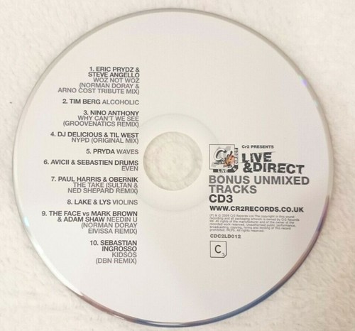 3 x CD - va - Cr2 presents Live & Direct Arno Cost & Norman Doray / Electronic - 第 7/11 張圖片