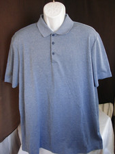 Adidas Prime Green Heathered Blue 100 Poly S/S Polo Shirt Sz. 2XL