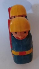 Celluloid Ramp Walkers Military Soldiers Hap  Hop Blue Uuniform 1960  s