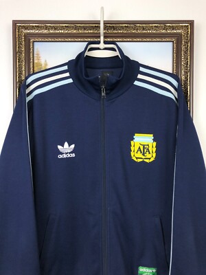Vintage Adidas Originals Argentina Football Jacket Track Top Hand