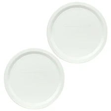 Corningware F-16-PC French White Plastic Replacement Lid for 16oz Dish (2-pack)