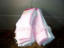 WONDER NATION GIRLS PAGEANT DRESS SOCKS SIZE LG 4-10 PINK WHITE 6 PAIRS TUTU NEW