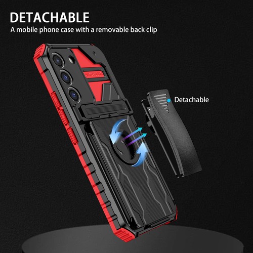 Funda con clip para cinturón con soporte Militray para Samsung Galaxy A16 A06 A15 A25 A55 A03s A24 - Imagen 82 de 85