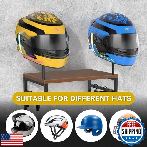 BORISI Support de Casque Support Mural, Support de Casque Moto, Support de Casque avec - Photo 3 sur 5