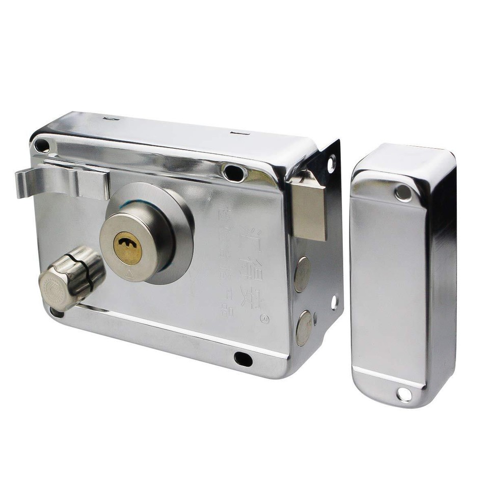 Home Door Gate Safety Vertical Keyway Cylinder Deadbolt Rim Lock Set eBay