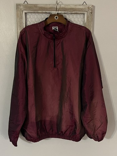 Vintage Wise Guy 1/4 Zip Windbreaker Jacket XL (No Size Tag See Description)