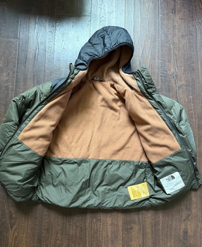 The North Face Boys’ North Down Fleece-Lined Parka small 7/8 New Taupe Green - Picture 2 of 4