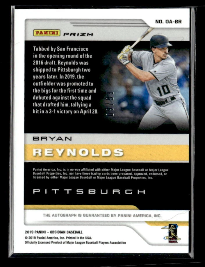 (3458) 2019 Chronicles Bryan Reynolds Obsidian Autograph Purple #/99 Auto - Image 2 of 2