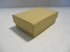 Cotton Filled Kraft Jewelry Boxes - 3 1/16" x 2 1/8" x 1" - Lot of 10 Boxes 