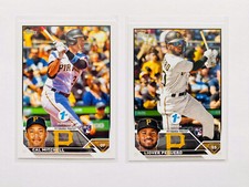 2023 Topps 1st Edition Liover Peguero RC + Cal mitchell RC Pirates