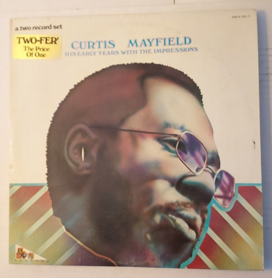 洋楽 Curtis Mayfield His Early Years with The 1973 2XLP Curtis Mayfield 