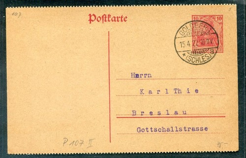 Dr-Germania Ga P107II Demand Card RR Timbrato (T1829