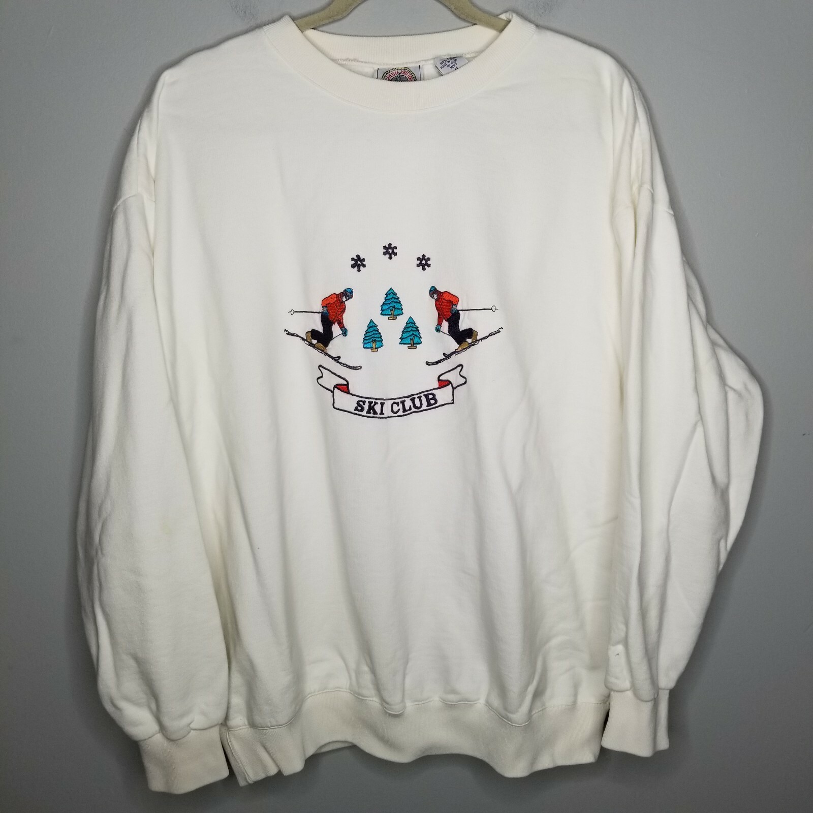 Vintage Ski Club Skiier Embroidered 