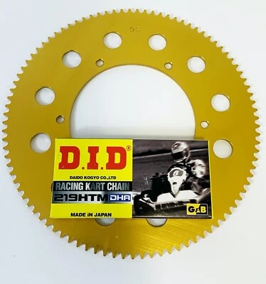 DID DHA Chain 108 Link & Sprocket for Kart 219 - Best Price- TKM - Rotax -
