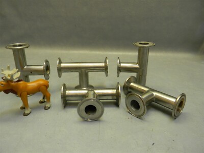 Dixon Valve B7MG100 Sanitary Clamp Tee 1'' Tube OD Lot of 5