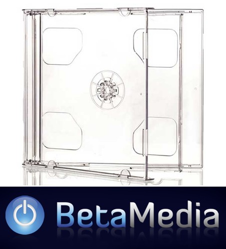 100 x Double Jewel CD Cases with Clear Tray - Australian Standard Size case - 第 1/2 張圖片